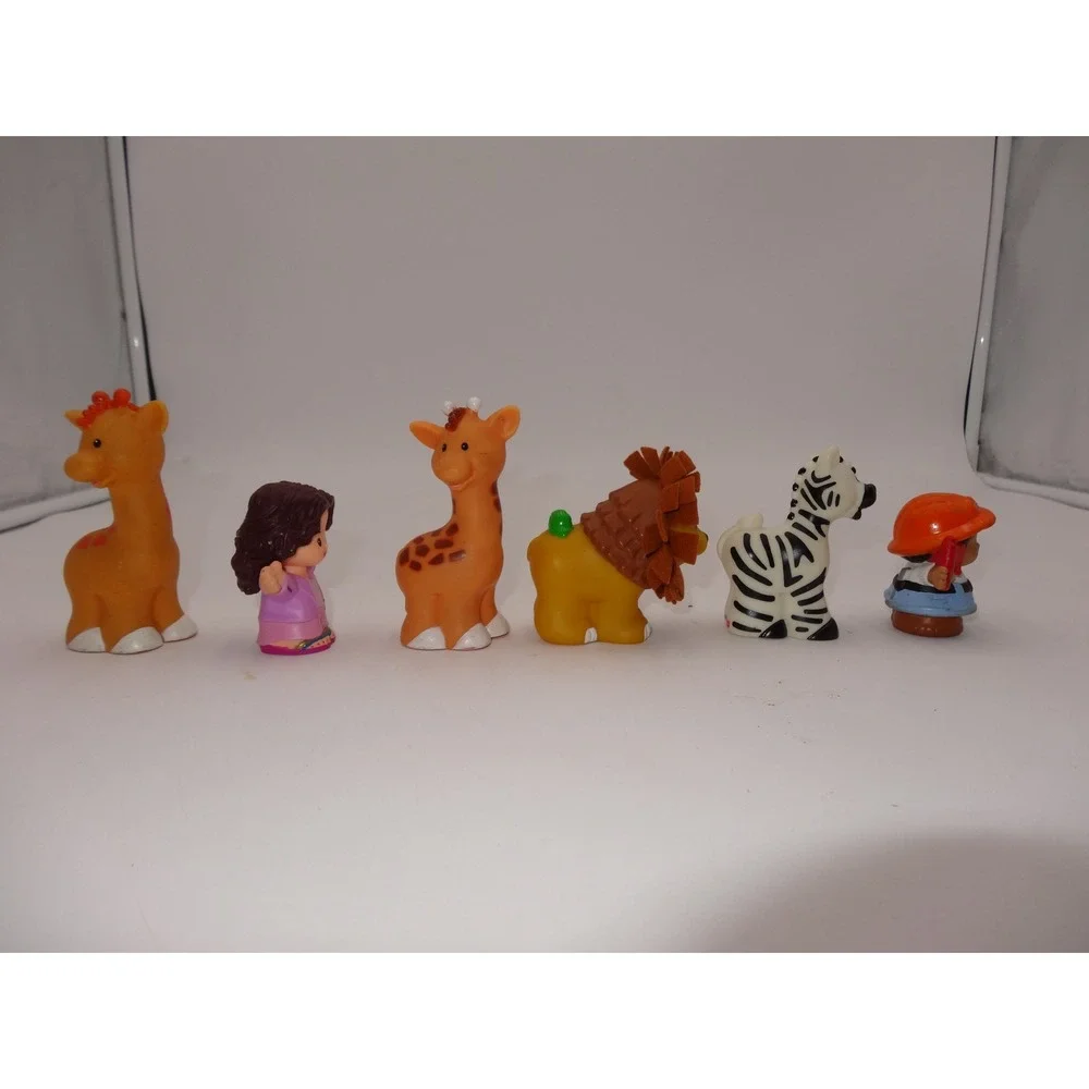 Fisher Price Little People Pink Musical Zoo Train and Musical Safari Train Set